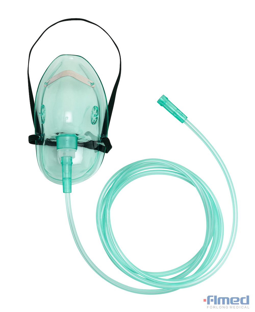 breathing mask with tube