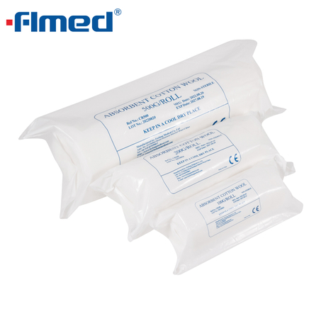 Romed absorbent cotton wool, 500 gr., interleaved, CWI-500